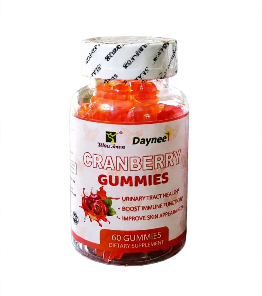 Daynee Cranberry Wellness Gummies – Berry-Flavored Dietary Supplement for Urinary & Antioxidant Support (60pcs)